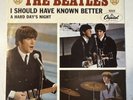 ORIGINAL EAST COAST A HARD DAYS NIGHT PICTURE SLEEVE BEATLES CAPITOL 5222