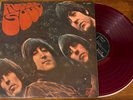 THE BEATLES Rubber Soul japanese RED colored vinyl LP Odeon OP-7450 VG/VG+
