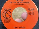 RARE Funk Sweet Soul 45 FULL SPEED Right Track REAL THING EX*