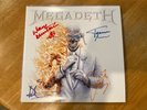 Megadeth Ocean Splatter Vinyl LP Signed Multi Color LTD numbered 199 autographed