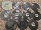 11-Antique Thomas Edison Diamond Disc Record Fox Trot Silent Night Ave Maria Etc