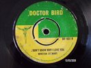 WINSTON (DELANO) STEWART  -  I DON'T KNOW WHY I LOVE YOU  (SKA)  45