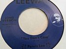 Pervis Lee - You Dont Care - Leeway Reissue 45 - Ex