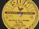 Johnny Cash Sun #302 78 RPM Record - 1st Pressing - Very Scarce Near Mint