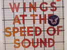 WINGS / AT THE SPEED OF SOUND US PRESSING LP W/INNER, SHRINK, HYPE STICKER