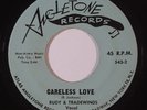 Doo Wop 45 RUDY & TRADEWINDS Careless Love/Unemployed on Angletone VG++