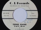 R&B 45 LADY JEAN & HER SWINGING GENTS Teenie Jeanie/It's Been So Long on C.J.