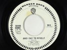 Garage Beat 45 - David Bowie - And I Say To Myself - Warner Bros. - promo