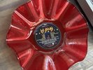 Record Bowl - Upcycled & Repurposed RED Bowl - Def Leppard Hysteria