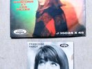 45 GIRI FRANCOISE HARDY  J'SUIS D'ACCORD / TOUS LE GARCONS + CARTOLINA AUTOGRAFO