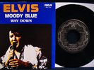 ELVIS PRESLEY Moody Blue & Way Down  Picture Sleeve+45 RCA #2718 Canada Import