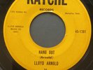 LLOYD ARNOLD Hang Out KATCHE 1201 Rare Memphis Rockabilly 45 Original press 1960