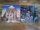 2 x Iron Maiden LPs Powerslave and Somewhere In Time Vinyl Records VGC