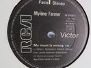 Vinyle Mylène Farmer My mum is wrong / Maman A Tort Interdit à la vente