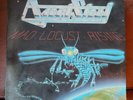 AGENT STEEL 'Mad Locust Rising' '86 - Blue Vinyl Combat Records Excellent Condit
