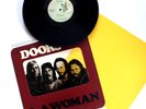 VINTAGE ELEKTRA RECORDS WINDOW COVER THE DOORS LA WOMAN VINYL LP