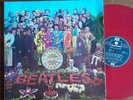 TRES RARE LP THE BEATLES Sgt Peppers COULEUR ROUGE DC1 Pop Rock French Pr. TTB