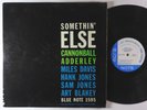 Cannonball Adderley - Somethin' Else LP - Blue Note Mono DG RVG Ear 47 W 63rd