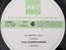 Rare The Communards - In Concert 403 LP 1987 BBC Transcription Disc NM