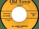 SOLITAIRES No More Sorrows / Walkin' and Talkin' 45rpm Old Town 1958 original