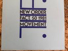 New Order Movement FACT.50 Townhouse LP Album - Original Pressing