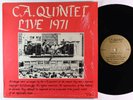 C. A. Quintet - Live 1971 LP - Private Psych VG+ Shrink