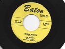 DOOWOP  R&B GIRLS 45  - HEARTS - LONELY NIGHTS  /  OO-WEE  - HEAR - 1955 BATON