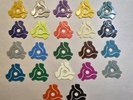 Factory Road 45 RPM Record Adapters - 22 Adapters – Multi Color (Lot 60)