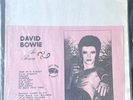 David Bowie Rare Black Vinyl LP In Person Pink Insert