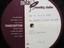 78 ACETATE RECORD LOUIS ARMSTRONG, DORSEY BRO 8-21-54 TV SO. RAMPART/SLEEPY TIME