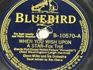 BLUEBIRD-Glenn Miller-(When you wish upon a star/Gaucho) Disney Pinocchio 78