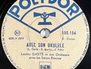 Loulou Gasté : Avec son ukulele / Elle était swing 78 RPM POLYDOR 590.104 EX+