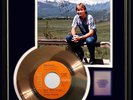 JOHN DENVER ROCKY MOUNTAIN HIGH GOLD RECORD W-SIGNED PRINTED AUTOGRAPH RARE