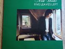 Nick Drake LP Five Leaves Left UK Pink Island Block 1st Press MISPRINT COVER ++