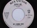 Northern Soul 45 BEVERLY ANN He's Coming Home RCA VICTOR promo HEAR m
