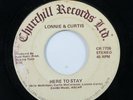 Sweet Soul 45 LONNIE & CURTIS Here To Stay CHURCHILL HEAR m