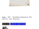 AFI DECEMBERUNDERGROUND IVC TEST PRESSING Vinyl Interscope 2xLP Sold Out Presale