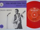 CHUCK BERRY You Never Can Tell RARE PURPLE VARIANT Sweden 45 red vinyl r&b HEAR