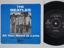 BEATLES All You Need Is Love ARCHIVE M- SLEEVE & Sweden 45 - JEFF BECK VARIANT
