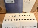 FACTORY RECORDS: New Order: Brotherhood US GOLD FOIL PROMO w/Poster and Tour Int