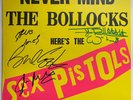 Never Mind the Bollocks Here's the Sex Pistols Fully Signed Vinyl Autographed 77