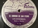 Latin 78 Falcon Los Donneños A67 Rare First song Spanish Mexican Corrido Texas