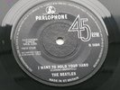 THE BEATLES  1963  UK  45 I WANT TO HOLD YOUR  HAND  SOLID CENTER ORIOLE   EX