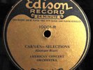78 RPM RECORD EDISON FIRST LONG PLAYING RECORD 1926 DIAMOND DISC 10001 24 MINS.