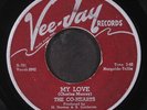 CO-HEARTS: my love / cry baby VEE-JAY 7