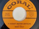 Buddy Holly IT DOESN'T MATTER ANYMORE (ROCKABILLY 45) #62074 PLAYS VG++