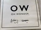 DAMAGED - Oh Wonder Self-Titled Album white Vinyl Record SIGNED Autographed READ