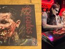 Motionless In White Signed Decades RARE Black/Ruby Galaxy Colored Vinyl LP