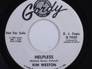 Northern Soul 45 KIM WESTON Helpless GORDY promo HEAR p