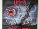 OBITUARY Cause of Death LP 1990 Erstpressung TOP Zustand Vinyl
